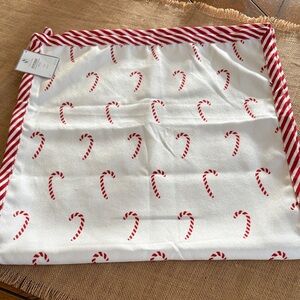 Christmas Red and White Table Runner